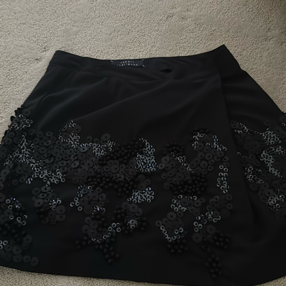 Robert Rodriguez sequined mini skirt vintage